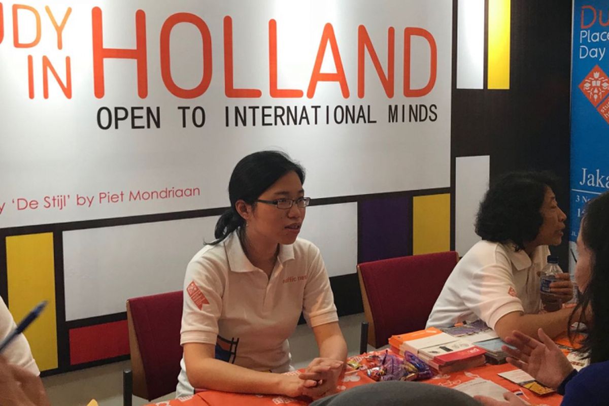 Acara pameran pendidikan kuliah di Belanda Dutch Placement Day 2017 yang berlangsung di Erasmus Huis, Jakarta, Jumat 3 November 2017.