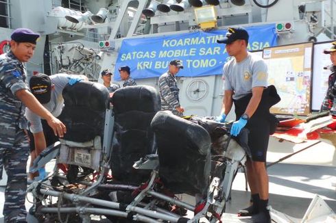 Tiga Jenazah yang Ditemukan Hari Ini Terikat Sabuk Pengaman di Kursi Pesawat AirAsia