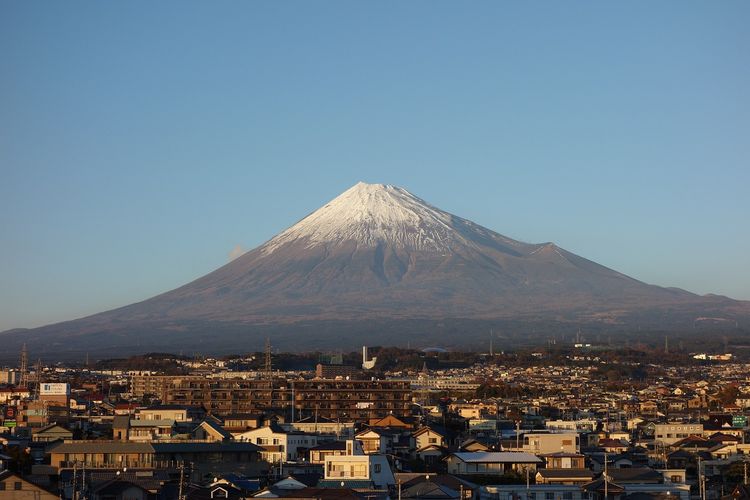 Ilustrasi Gunung Fuji di Jepang.