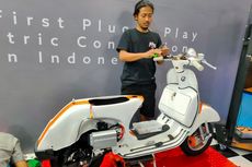 Konversi Vespa Klasik Jadi Vespa Listrik, Hanya Butuh 3 jam