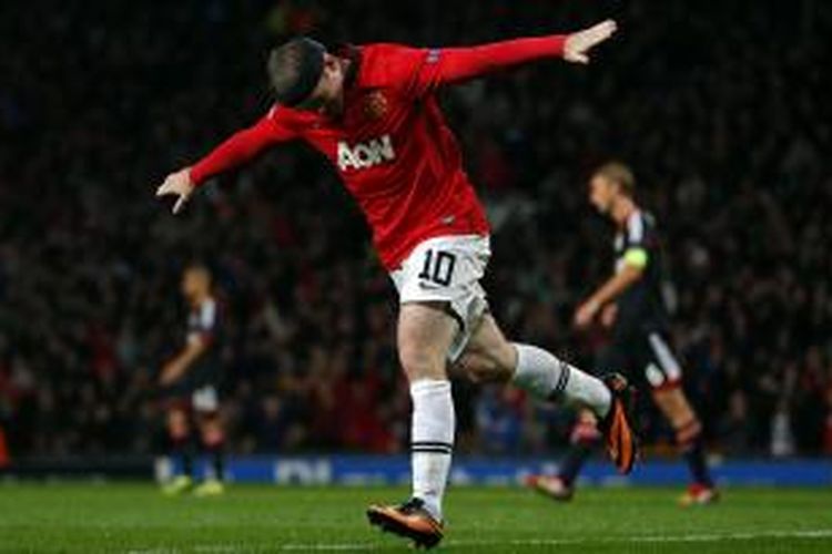 Penyerang Manchester United,Wayne Rooney.