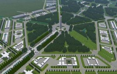 Desain pusat ibu kota baru sebagaimana dirancang Kementerian PUPR. 