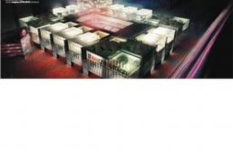 Gambar stadion baru milik AC Milan.