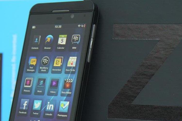 Blackberry Z10, produk terbaru Blackbery yang baru diluncurkan.