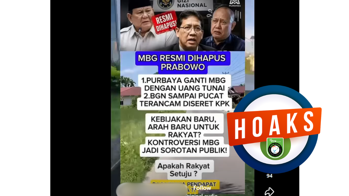 INFOGRAFIK: Hoaks MBG Resmi Dihapus dan Diganti Uang Tunai, Simak Bantahannya