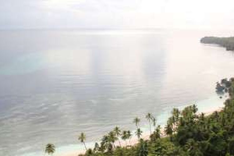 Salah satu sudut Desa Kulati di Pulau Tomia, Wakatobi, Sulawesi Tenggara.