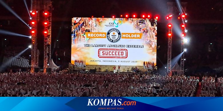Diikuti 15.110 Peserta, Pagelaran Angklung di GBK Pecahkan Rekor Dunia