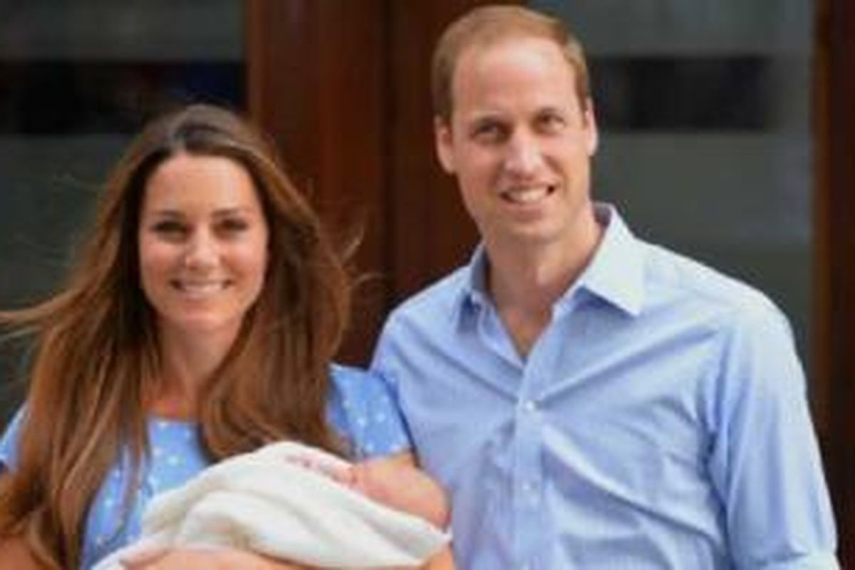 Pangeran William dan Kate menamakan anak pertama mereka George. 