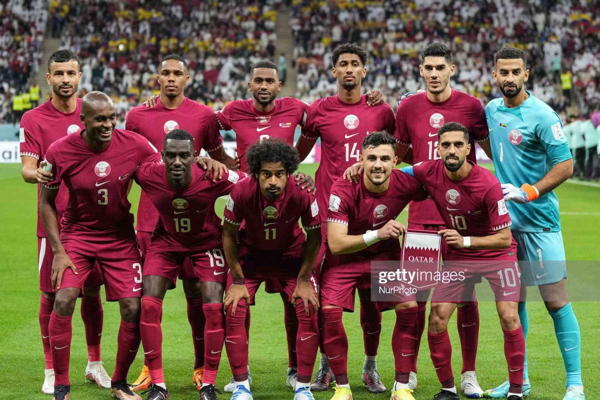 Kesebelas pemain Tim Nasional Qatar yang berlaga di pertandingan pertama Piala Dunia 2022 melawan Ekuador, Minggu (20/112022).