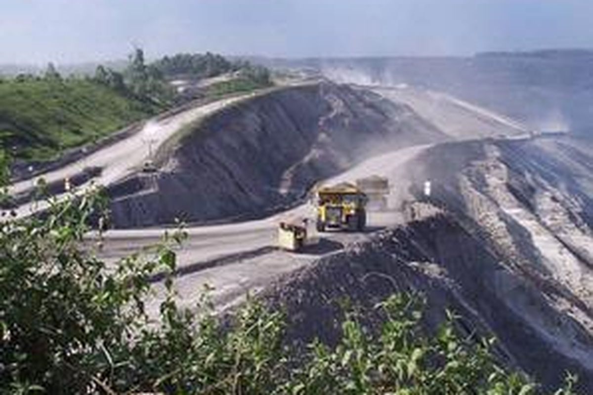 Ilustrasi pertambangan batubara