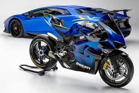 Edisi Spesial Ducati Superleggera V4J Pakai Livery Aventador