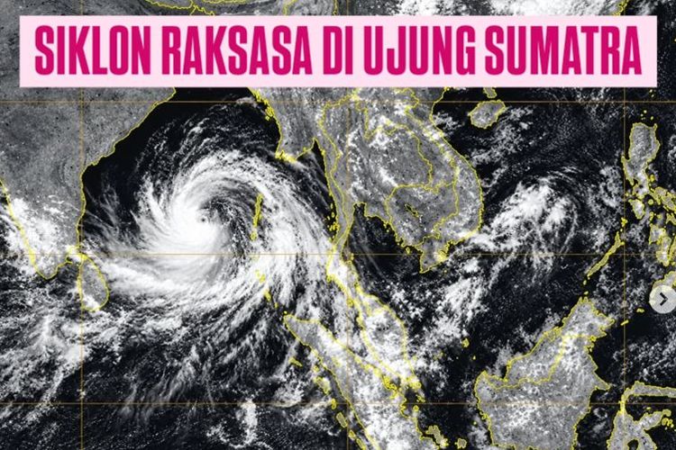 Siklon Raksasa Disebut Muncul di Ujung Sumatera, BMKG Ungkap Faktanya