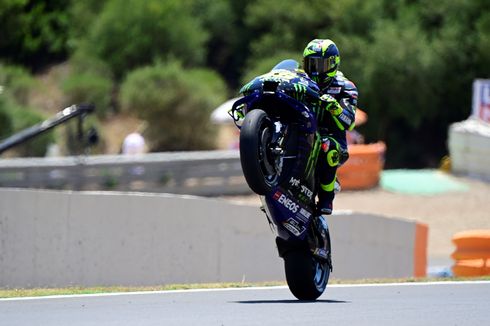 Podium di GP Andalusia, Rossi Belum Habis