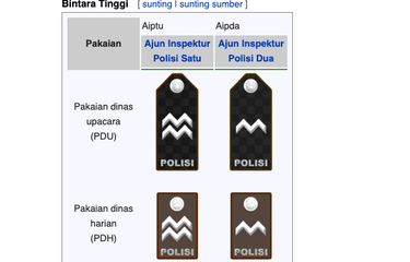 Pangkat polisi bintara tinggi