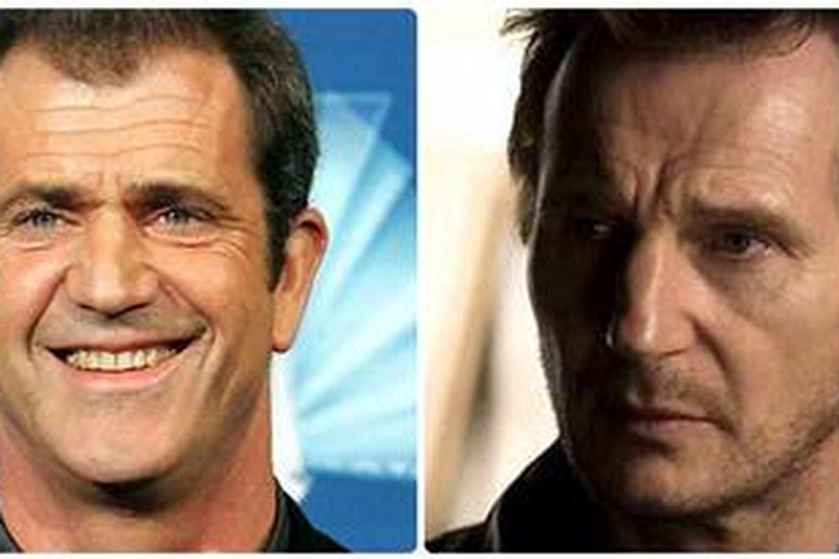 Mel Gibson dan Liam Neeson