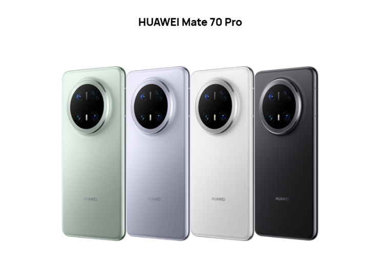 Huawei Mate 70 Pro ditawarkan dalam varian warna Spruce Green, Hyacinth Purple, Snow White, dan Obsidian Black.
Harga Mate 70 Pro mulai dari 6.499 yuan (sekitar Rp 14,2 juta).
