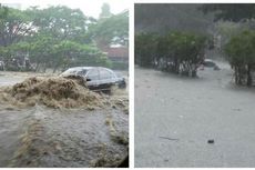 Banjir Rendam Jalan Pasteur, Kendaraan Tak Bisa Melintas