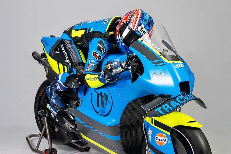 Tim satelit Aprilia, Trackhouse Racing, jadi tim balap MotoGP pertama yang meluncurkan livery untuk musim 2025