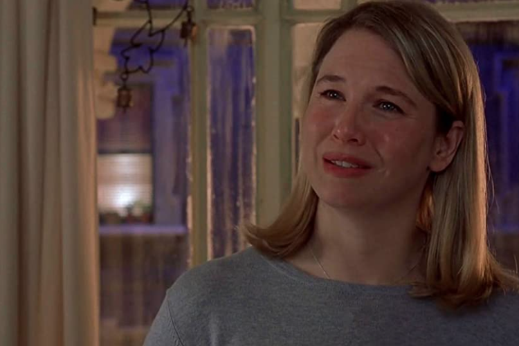 Renée Zellweger dalam salah satu adegan film Bridget Jones's Diary (2001).