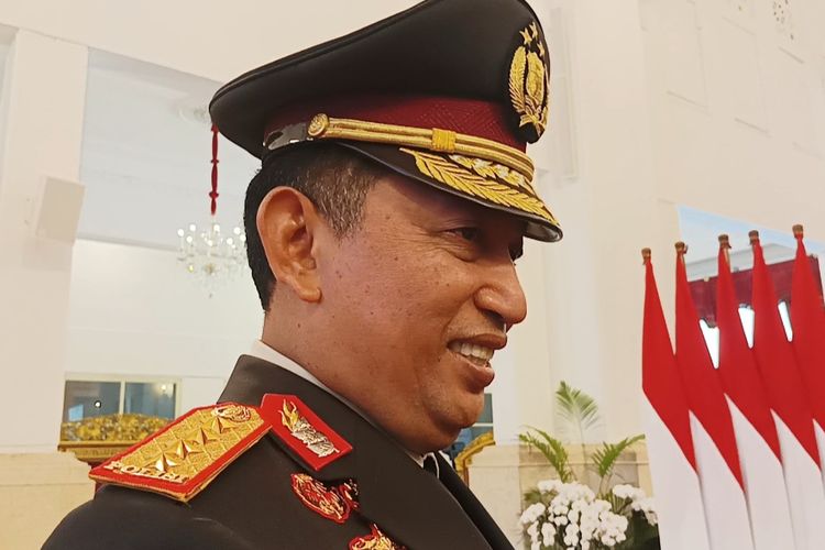 Kapolri Jenderal Listyo Sigit Prabowo di Istana Negara, Jakarta, Senin (27/11/2023).