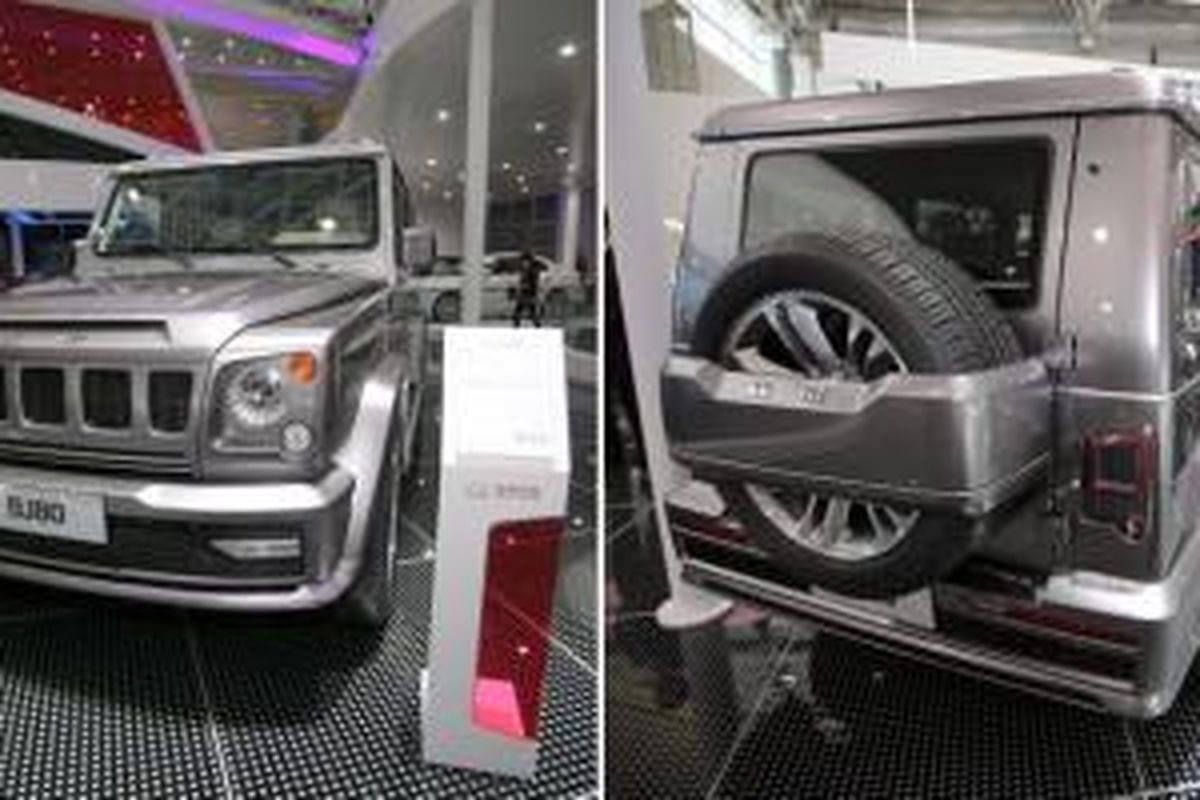 Beiqi BJ80 yang sepintas mirip G-Class dan beberapa merek AS.