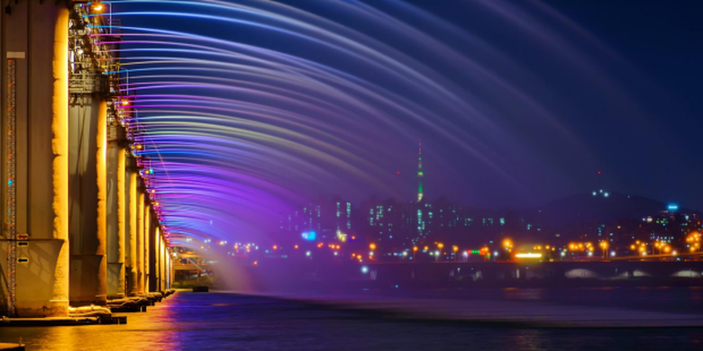 Banpo Bridge Rainbow, Seoul