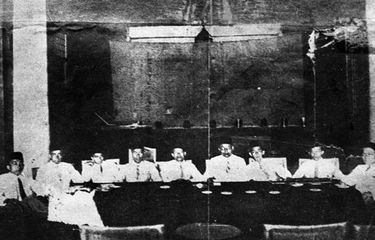 Repro: Foto memperlihatkan suasana Kongres Pemuda II di Batavia pada 1928