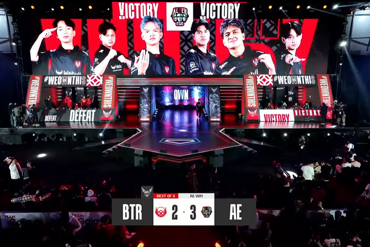 Alter Ego Esports berhasil reverse sweep dan menang atas Bigetron Esports dengan skor 2-3 di Playoff MPL S15, Rabu (11/6/2025).