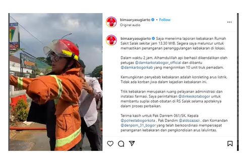 Muncul Konten Video Wali Kota Bogor Saat Kebakaran RS Salak, Ini Kata Pemkot