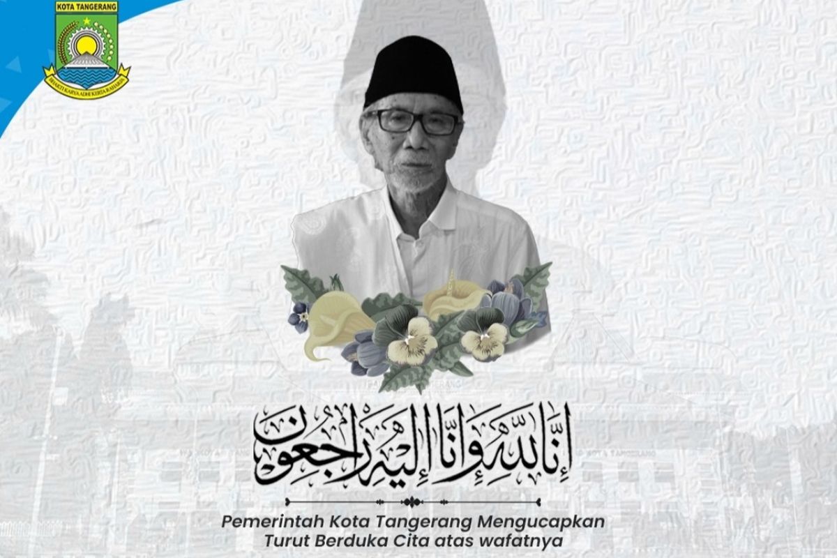 Ucapan duka atas meninggalnya Ketua Dewan Pertimbangan MUI Kota Tangerang KH Edi Junaedi Nawawi. Edi meninggal pada Rabu (15/9/2021) pagi.