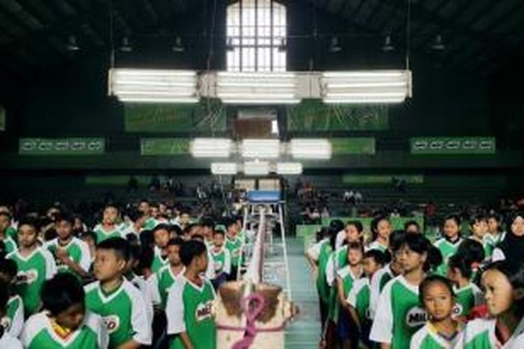 Antusiasme peserta MILO School Competition di Tasikmalaya