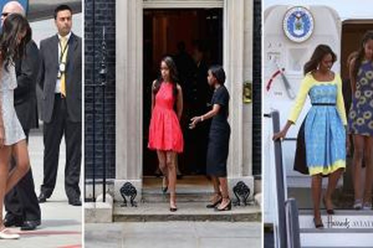 Gaun-gaun Malia Obama yang manis dan sesuai dengan usianya menarik perhatian publik saat dirinya sedang menemani sang bunda keliling dunia untuk tugas kenegaraaan. 