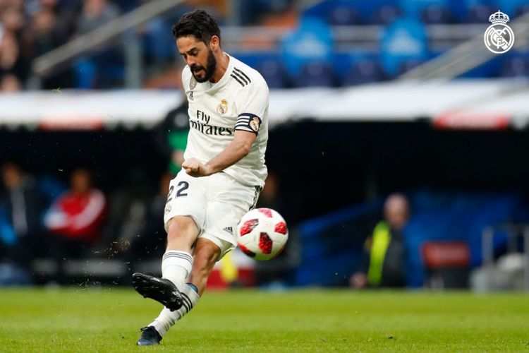 Aksi Isco pada laga Real Madrid vs Mesilla dalam babak 32 besar Copa del Rey di Stadion Santiago Bernabeu, 6 Desember 2018. 