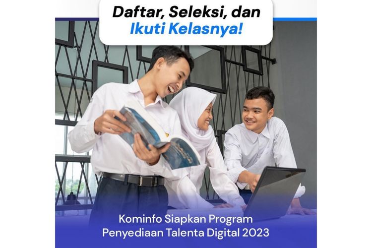 Beasiswa Digital talent scholarship Kominfo 2023 buat siswa SMK, mahasiswa D3-S1. 