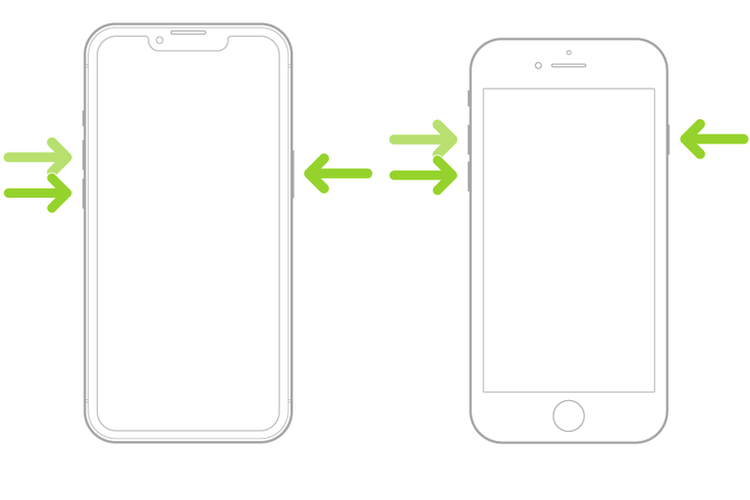 Ilustrasi cara restart iPhone tanpa menyentuh layar pada model iPhone yang mendukung iOS 16.