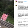 Video Warga Jarah Kasur dari Truk yang Kecelakaan di Tol Cipularang