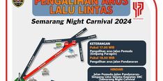 Semarang Night Carnival, Lalu Lintas di Jalan Pemuda dan Jalan Pandanaran Dialihkan