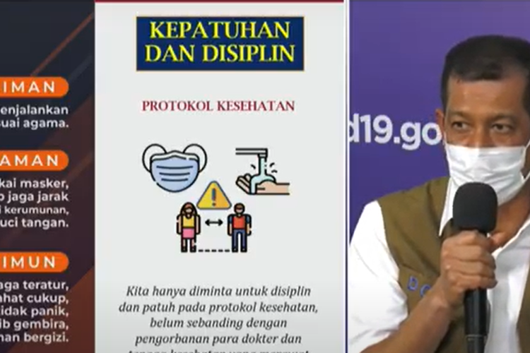 Talkshow bertajuk Media Bertanya Doni Menjawab, Jumat (9/10/2020).