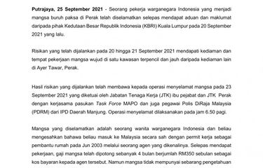 TKI 3 Tahun Kerja Paksa Tak Dibayar di Malaysia, Dianiaya dan ...