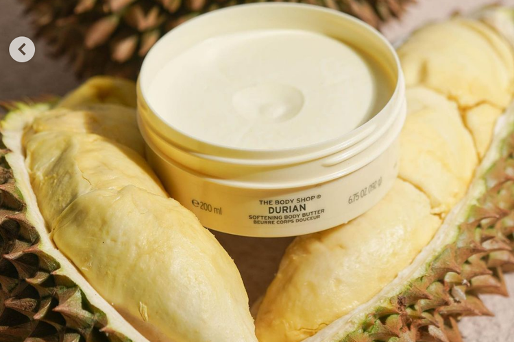 Cuma prank, body butter dari The Body Shop Indonesia yang bearoma durian 