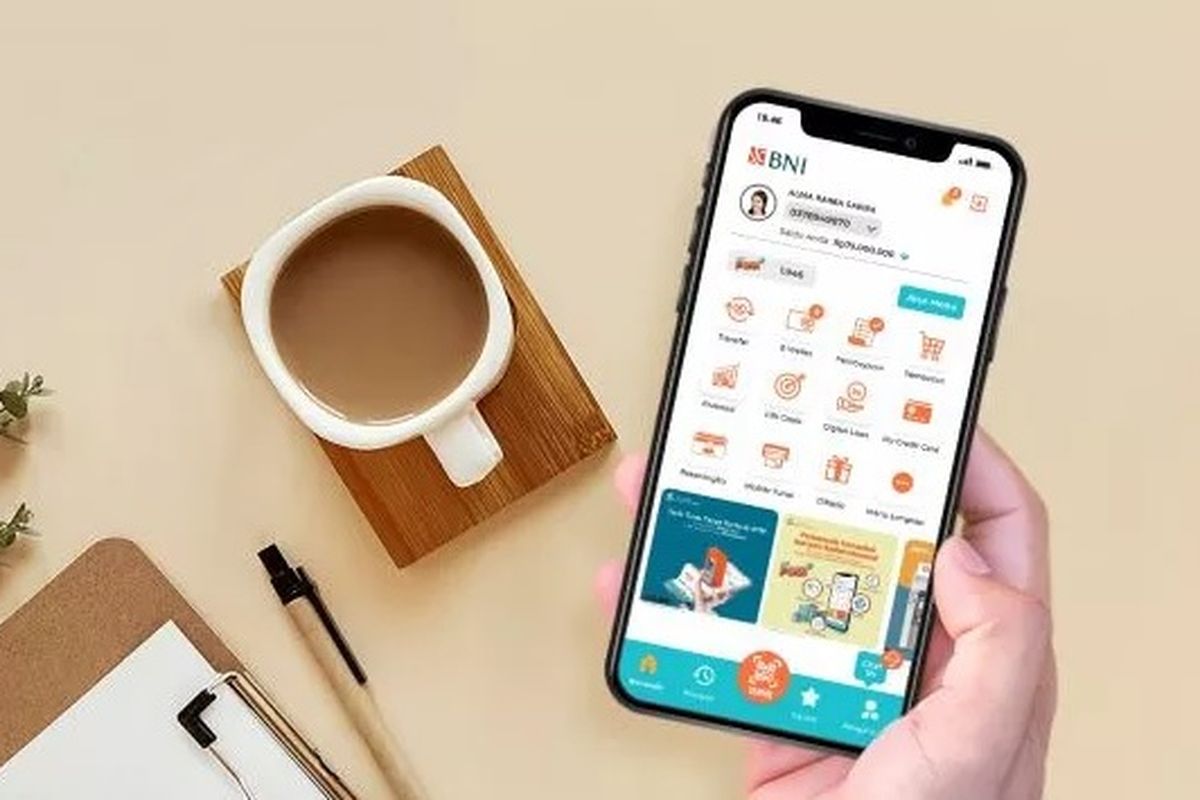 Ilustrasi cara bayar WiFi IndiHome lewat m-banking BNI atau BNI Mobile.