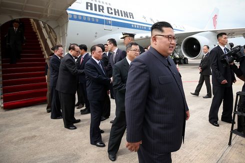 Tidak Pakai Pesawat Kepresidenan, Kim Jong Un Tiba di Singapura