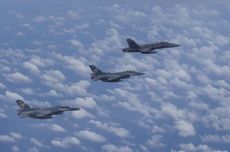 Patroli dengan AU Malaysia di Selat Malaka, TNI AU Kerahkan 2 Jet Tempur F-16