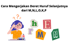 Cara Mengerjakan Deret Huruf Selanjutnya dari M,N,L,O,K,P 