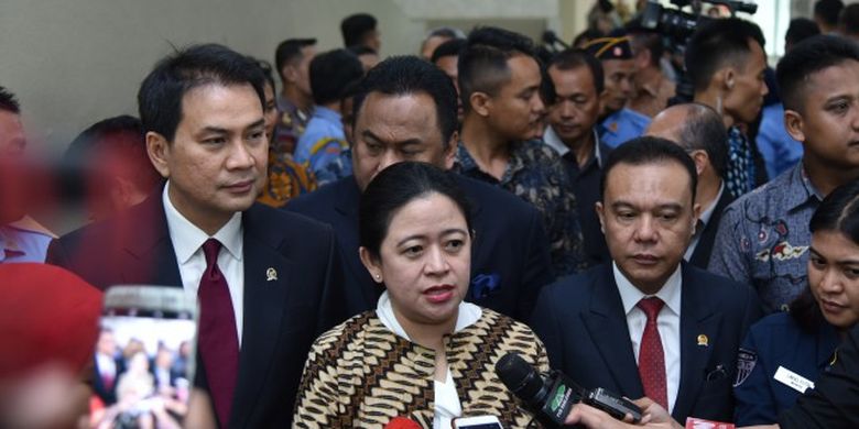 etua DPR RI Puan Maharani didampingi beberapa wakilnya