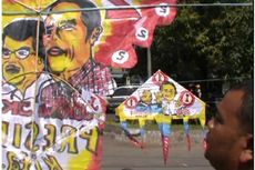 Layang-layang Jokowi-JK dan Prabowo-Hatta Laris Manis
