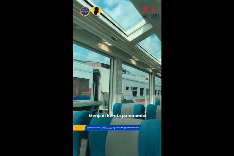 Kereta panoramic pertama di Indonesia tengah diuji laik oleh Balai Pengujian Perkeretaapian