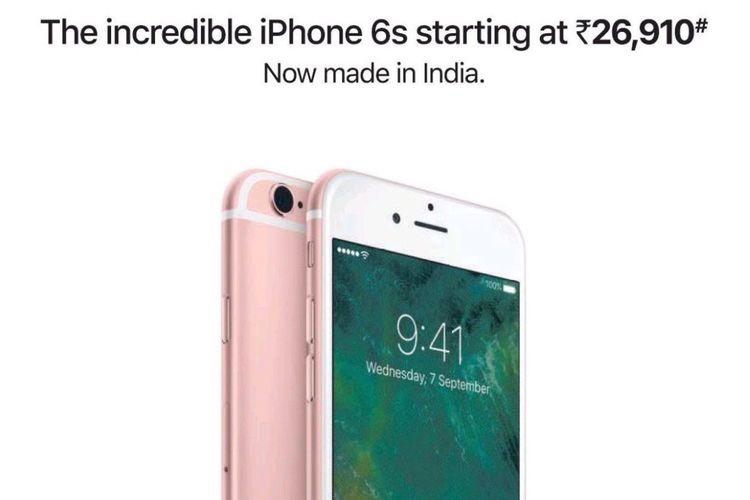 Poster iPhone 6s versi India