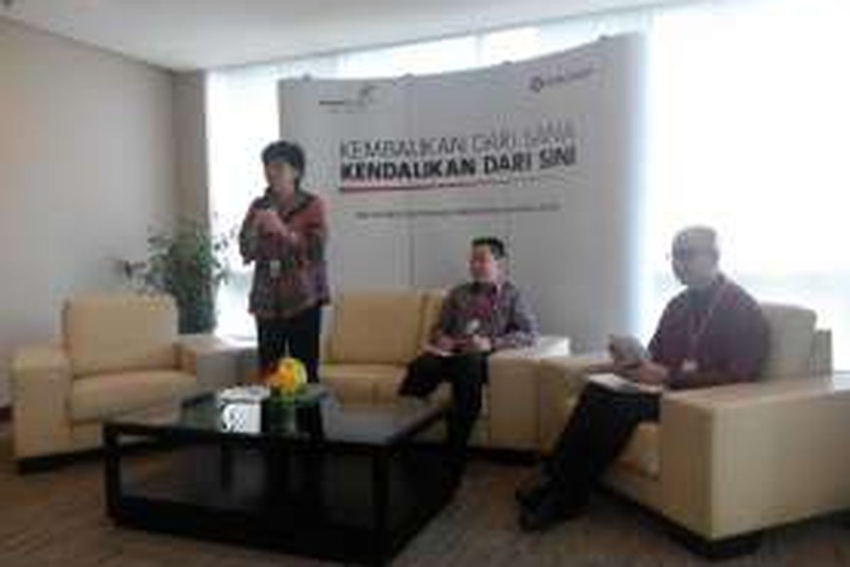 Presiden Direktur PT Bank OCBC NISP Tbk Parwati Surjaudaja dalam bincang-bincang terkait tax amnesty, Senin (26/9/2016).