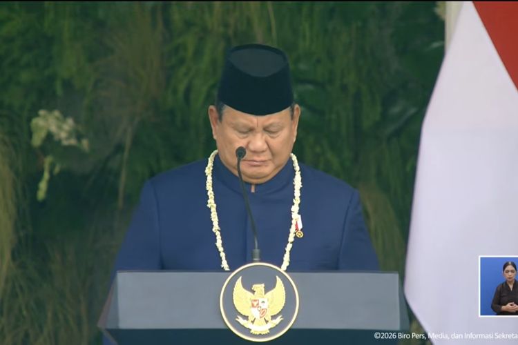 Prabowo Doakan Korban Bencana Sumatera hingga NTT pada Upacara HUT RI 